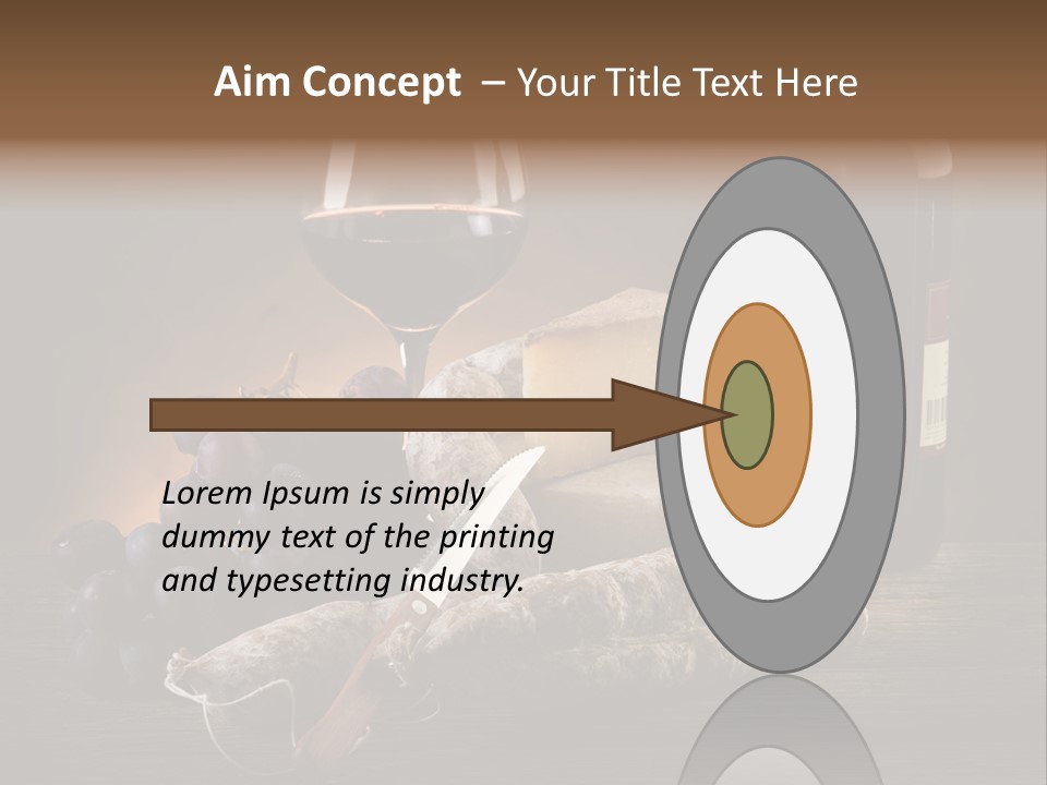 Cut Hard Sausage PowerPoint Template