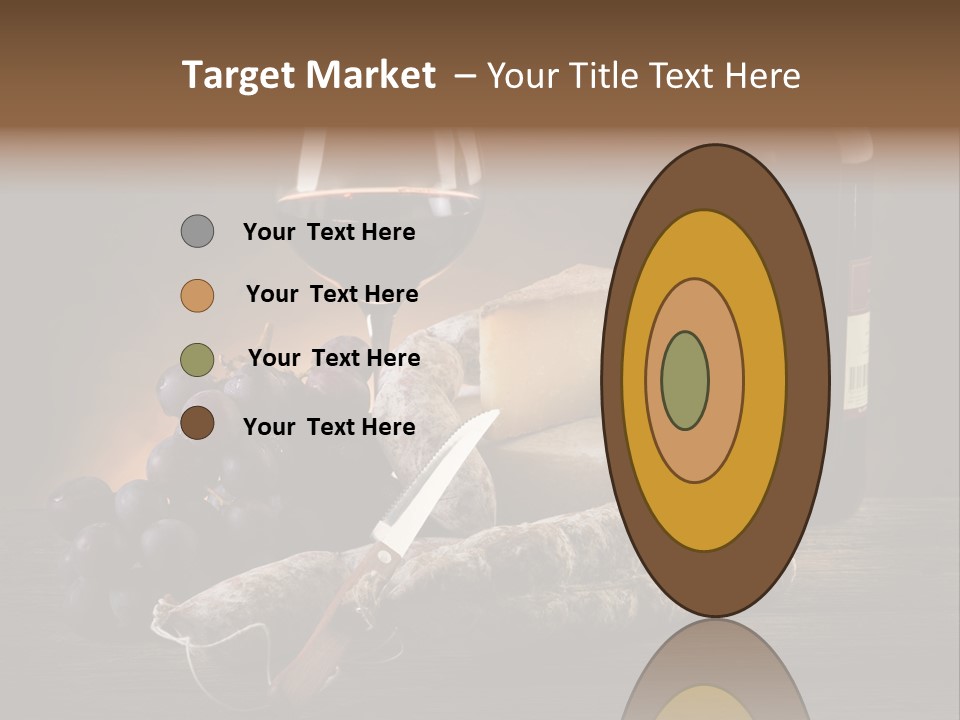 Cut Hard Sausage PowerPoint Template