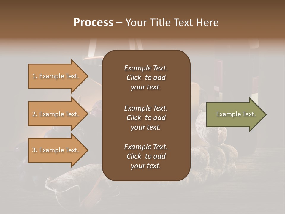 Cut Hard Sausage PowerPoint Template