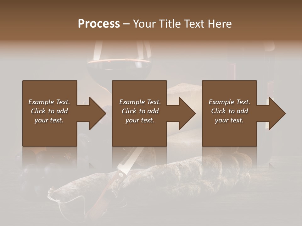 Cut Hard Sausage PowerPoint Template