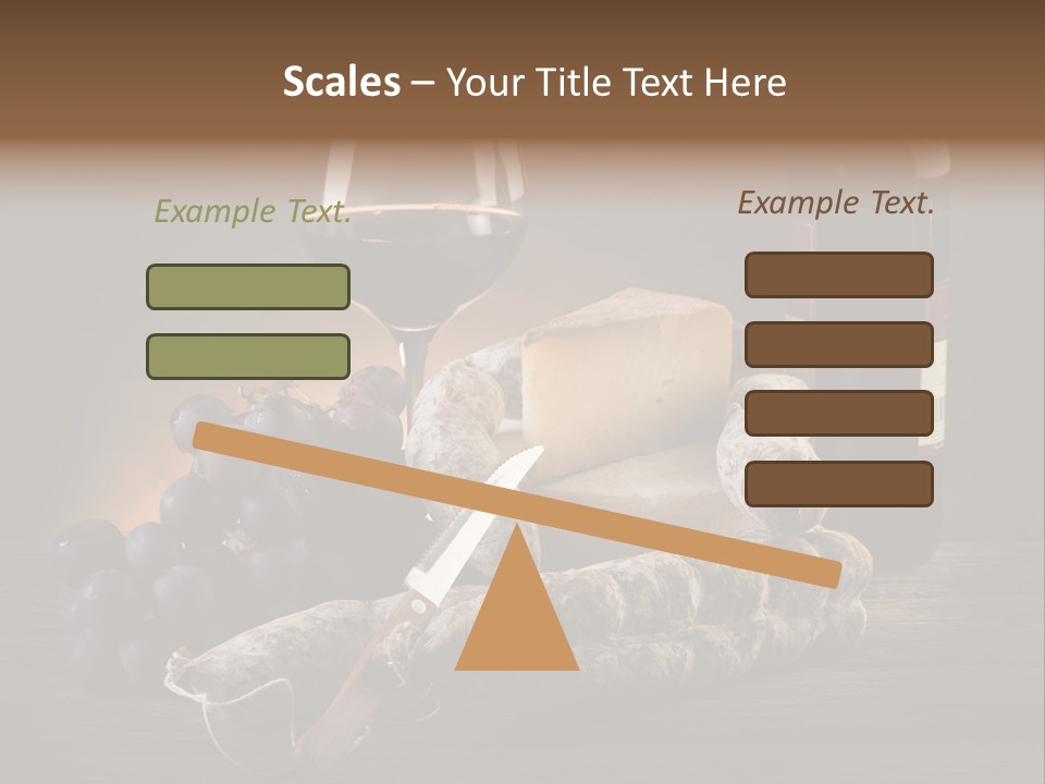 Cut Hard Sausage PowerPoint Template