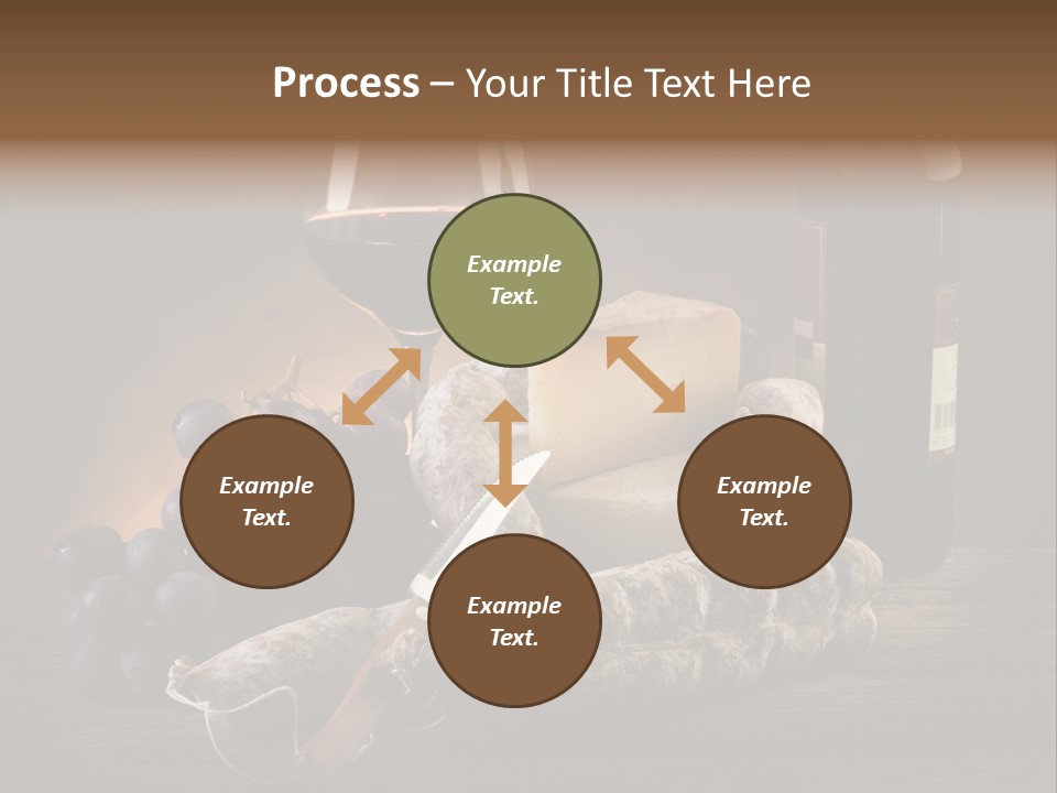 Cut Hard Sausage PowerPoint Template