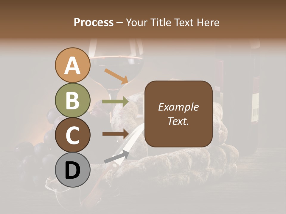 Cut Hard Sausage PowerPoint Template