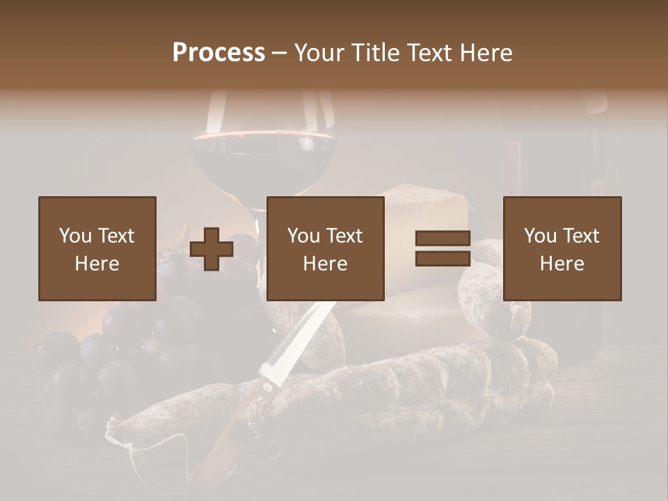 Cut Hard Sausage PowerPoint Template