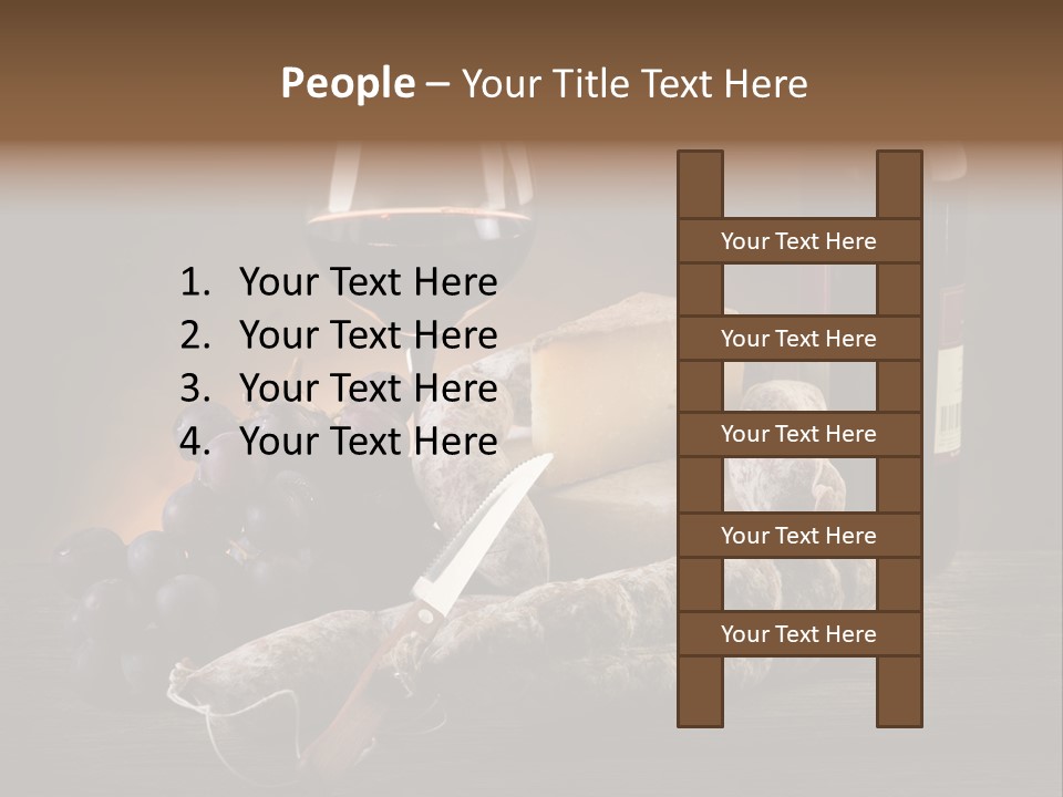 Cut Hard Sausage PowerPoint Template