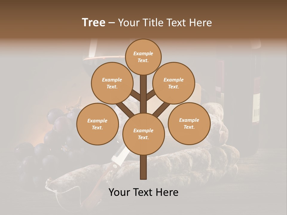 Cut Hard Sausage PowerPoint Template