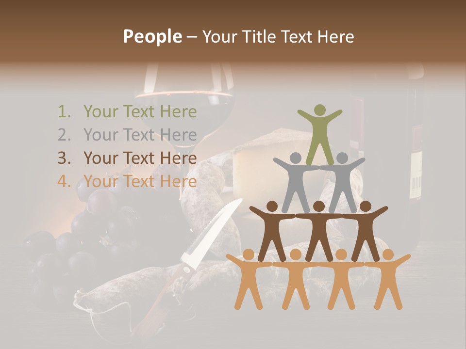 Cut Hard Sausage PowerPoint Template