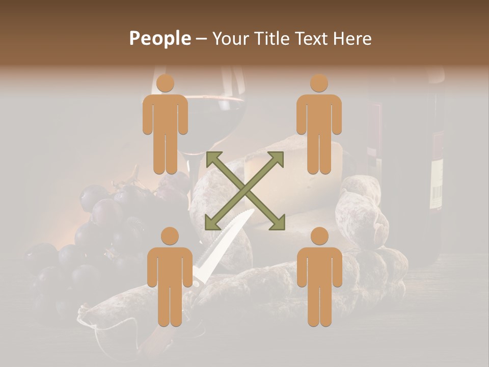 Cut Hard Sausage PowerPoint Template