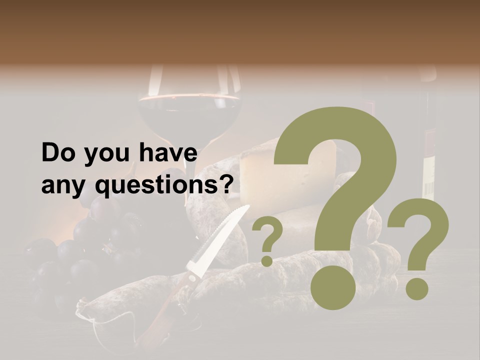 Cut Hard Sausage PowerPoint Template