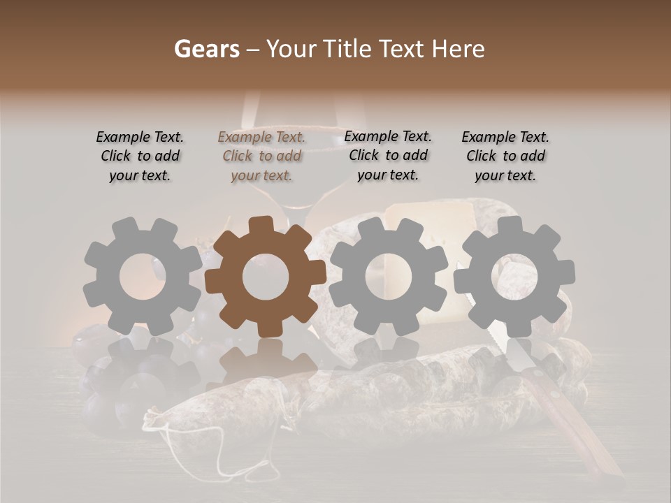 Parmesan Delicatessen Gourmet PowerPoint Template