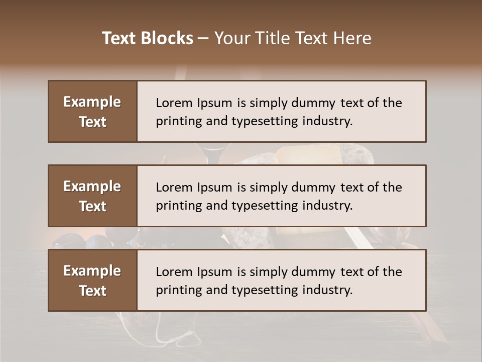Parmesan Delicatessen Gourmet PowerPoint Template