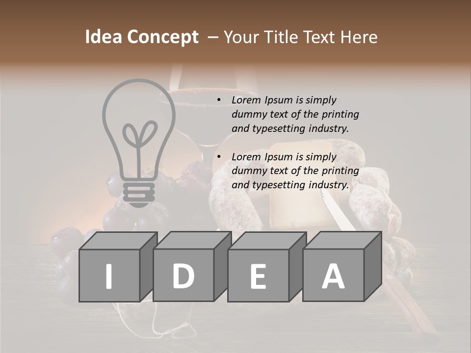 Parmesan Delicatessen Gourmet PowerPoint Template