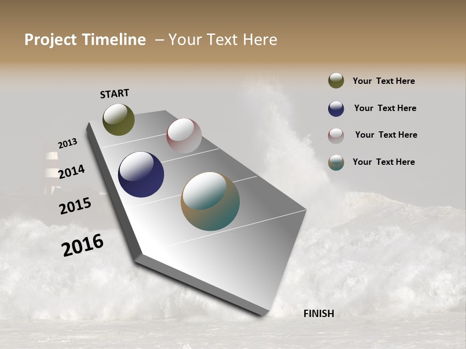 Sun Wave Color PowerPoint Template