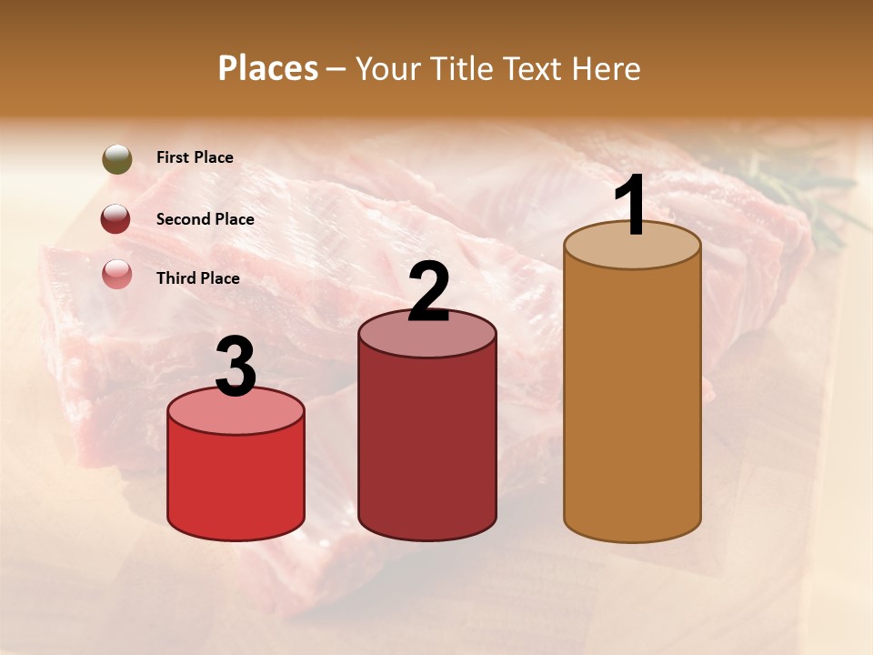 Half Pork Ribs PowerPoint Template