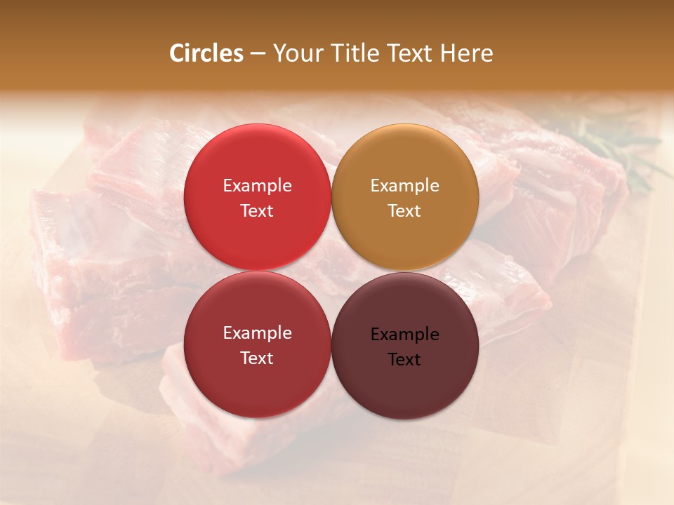 Half Pork Ribs PowerPoint Template