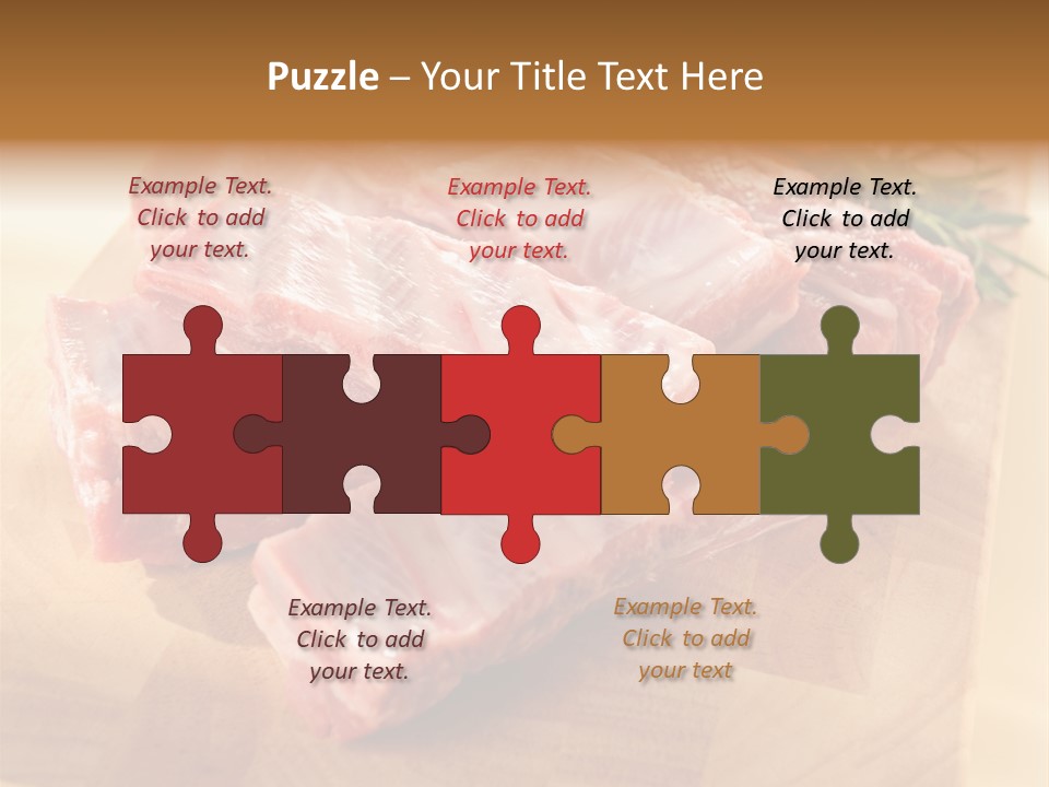 Half Pork Ribs PowerPoint Template