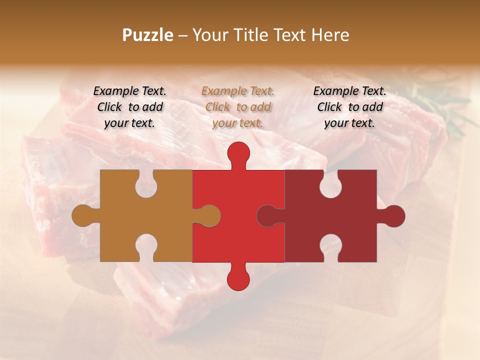 Half Pork Ribs PowerPoint Template