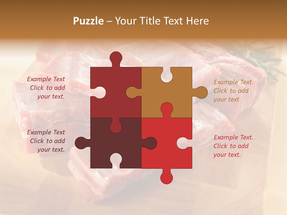 Half Pork Ribs PowerPoint Template