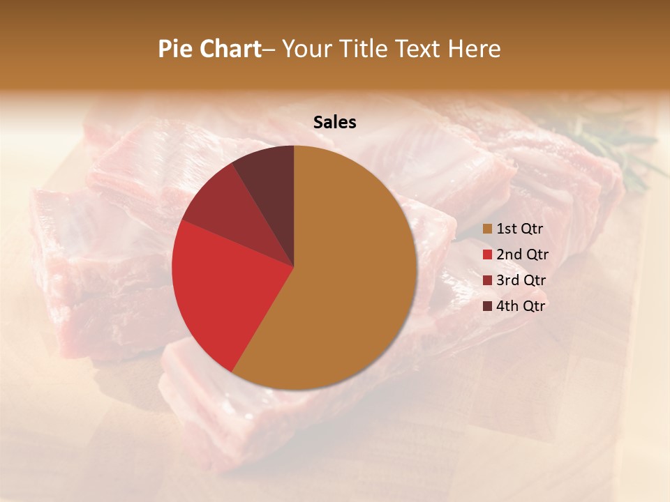 Half Pork Ribs PowerPoint Template