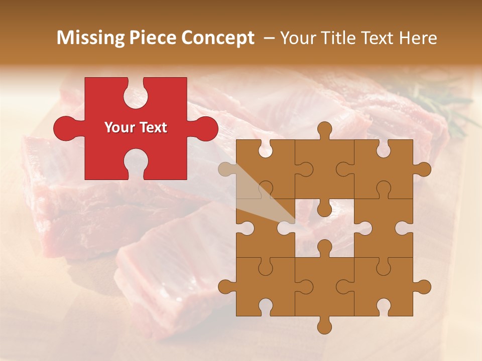 Half Pork Ribs PowerPoint Template