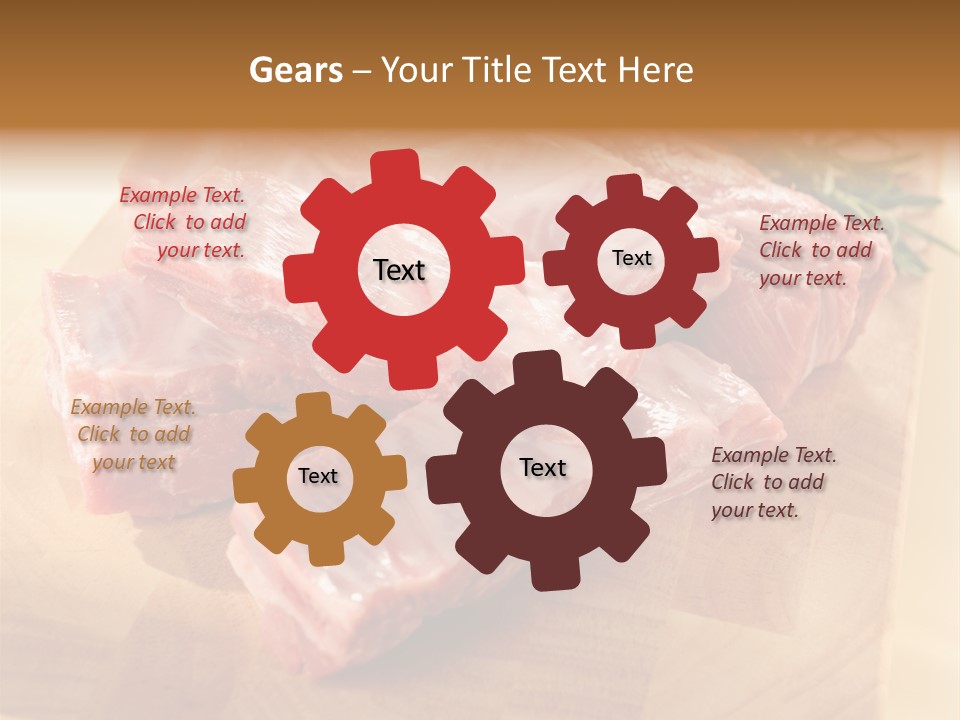 Half Pork Ribs PowerPoint Template