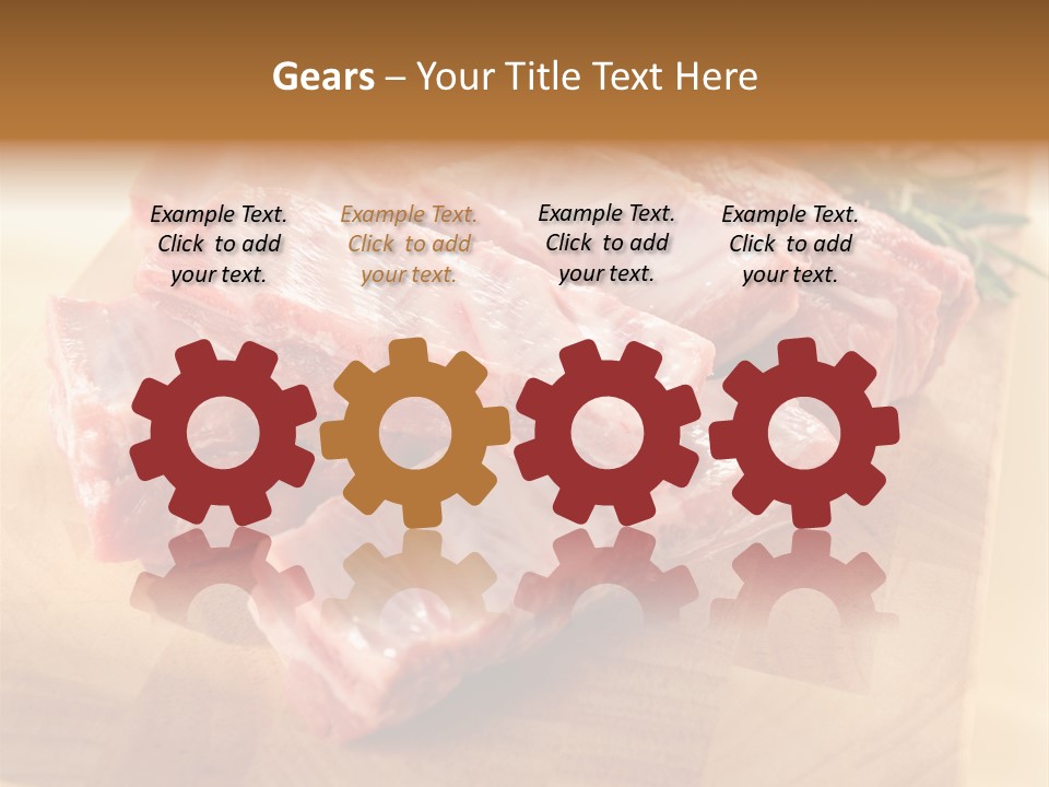 Half Pork Ribs PowerPoint Template