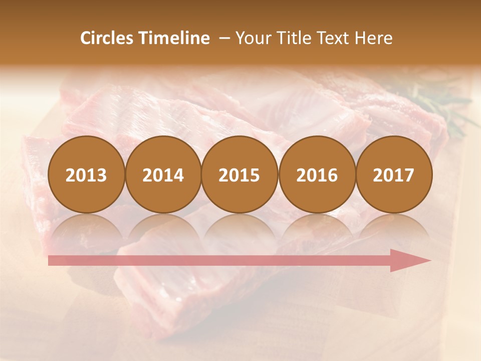 Half Pork Ribs PowerPoint Template