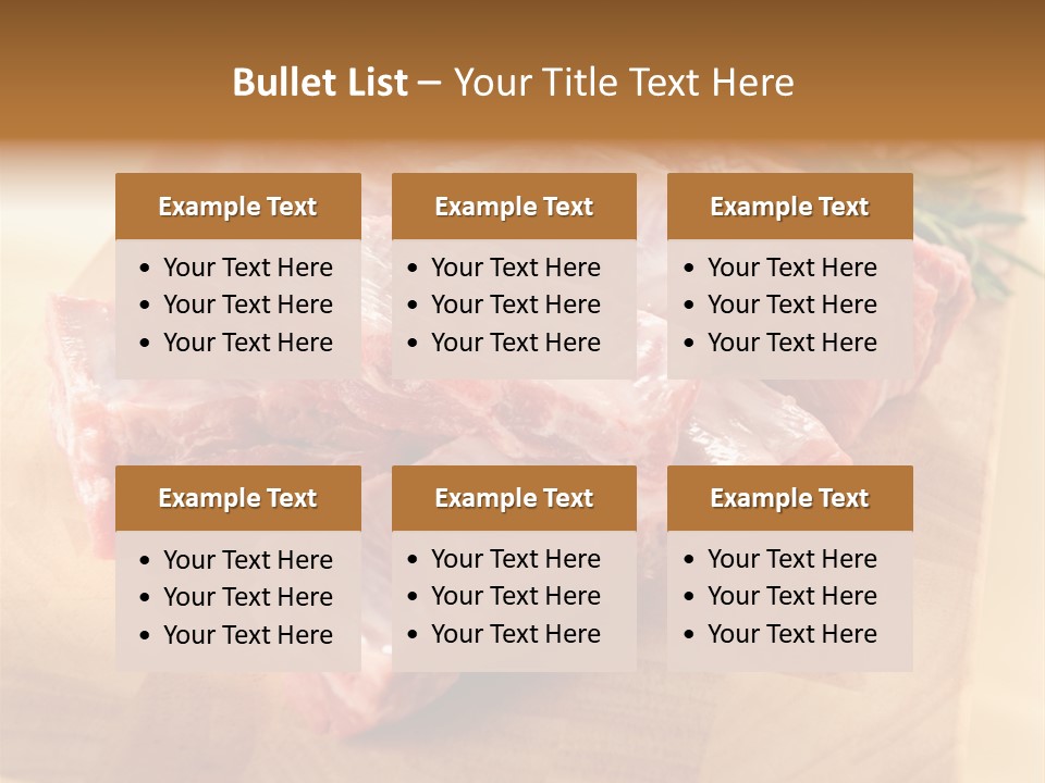 Half Pork Ribs PowerPoint Template