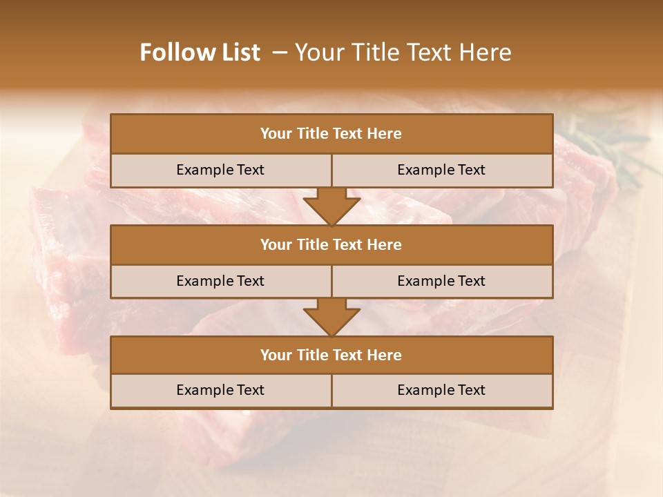 Half Pork Ribs PowerPoint Template
