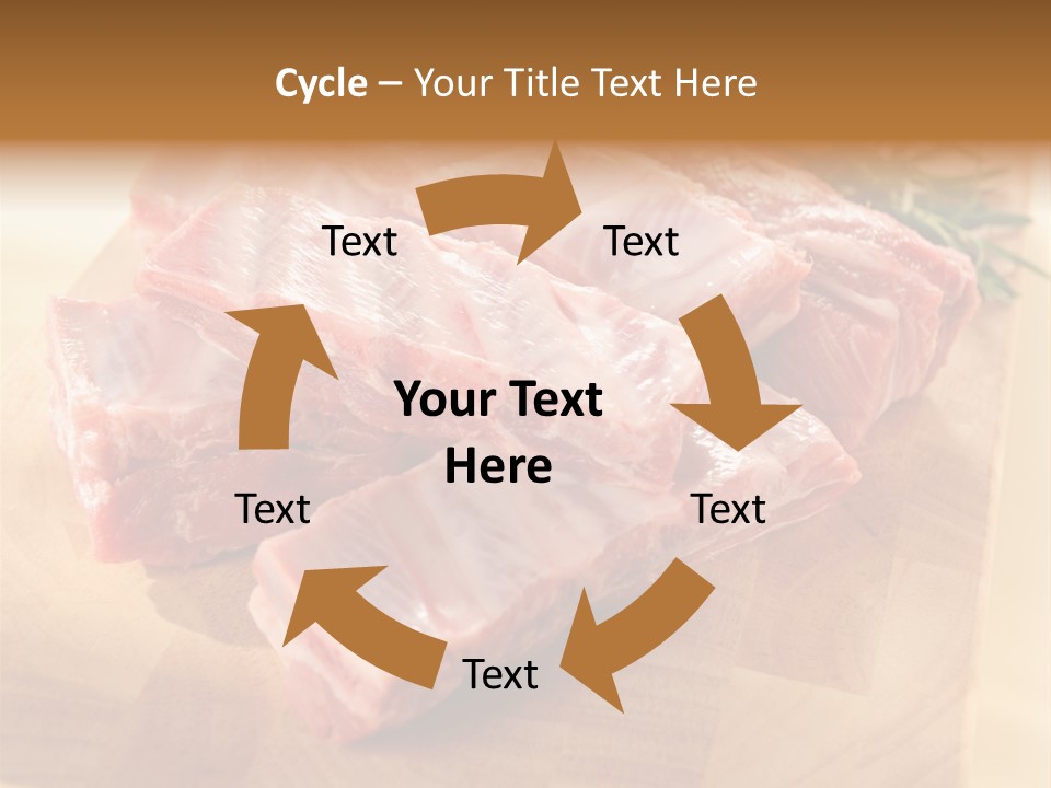 Half Pork Ribs PowerPoint Template