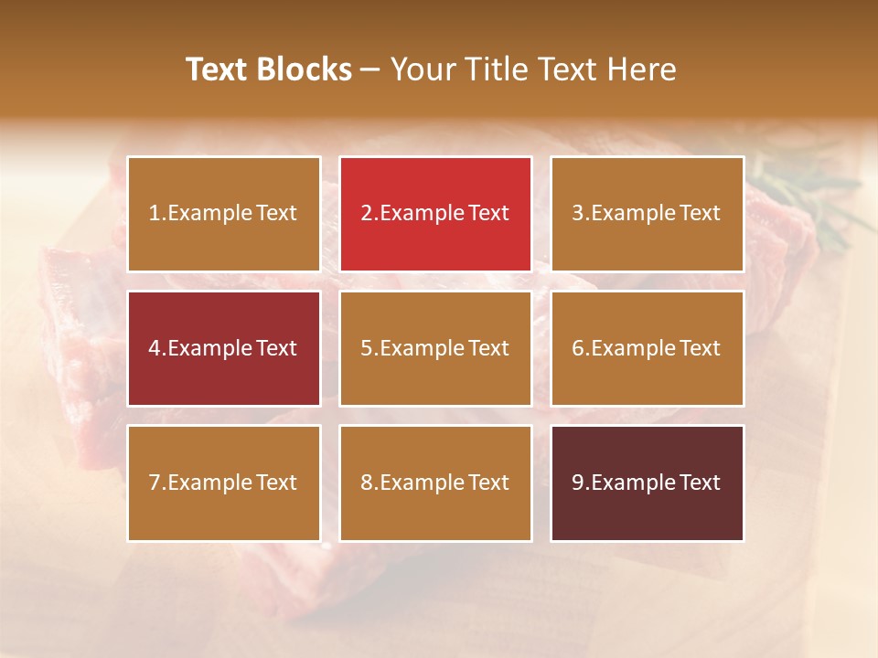 Half Pork Ribs PowerPoint Template