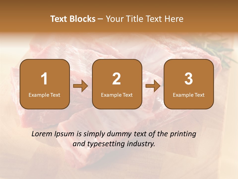 Half Pork Ribs PowerPoint Template