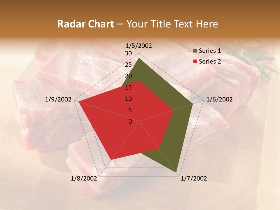 Half Pork Ribs PowerPoint Template