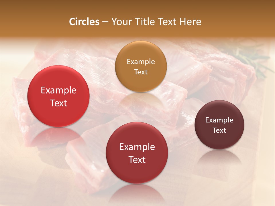 Half Pork Ribs PowerPoint Template