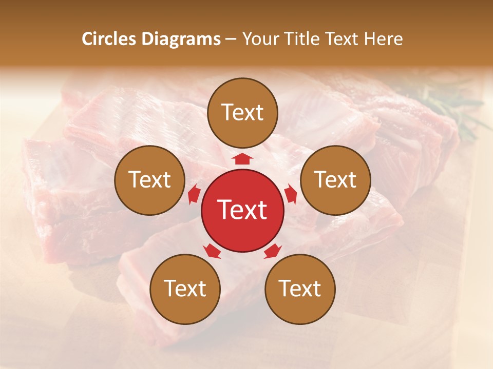 Half Pork Ribs PowerPoint Template