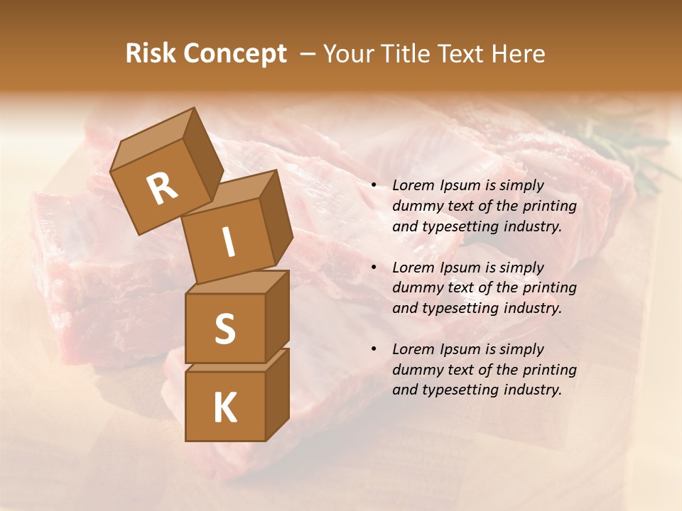 Half Pork Ribs PowerPoint Template