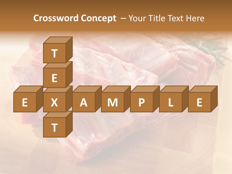 Half Pork Ribs PowerPoint Template