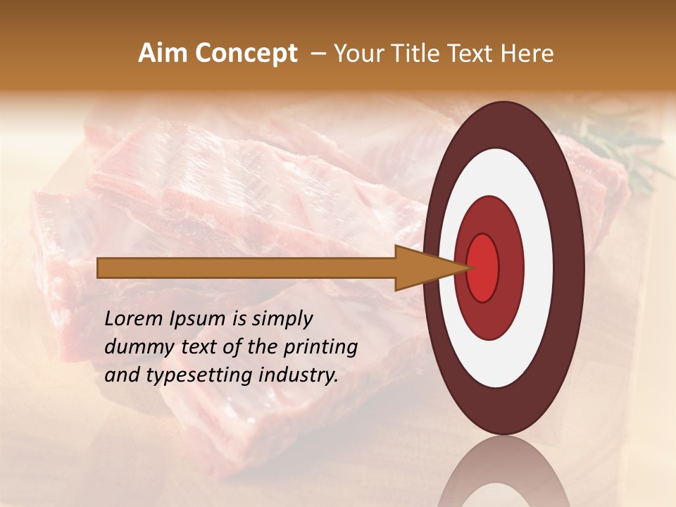 Half Pork Ribs PowerPoint Template