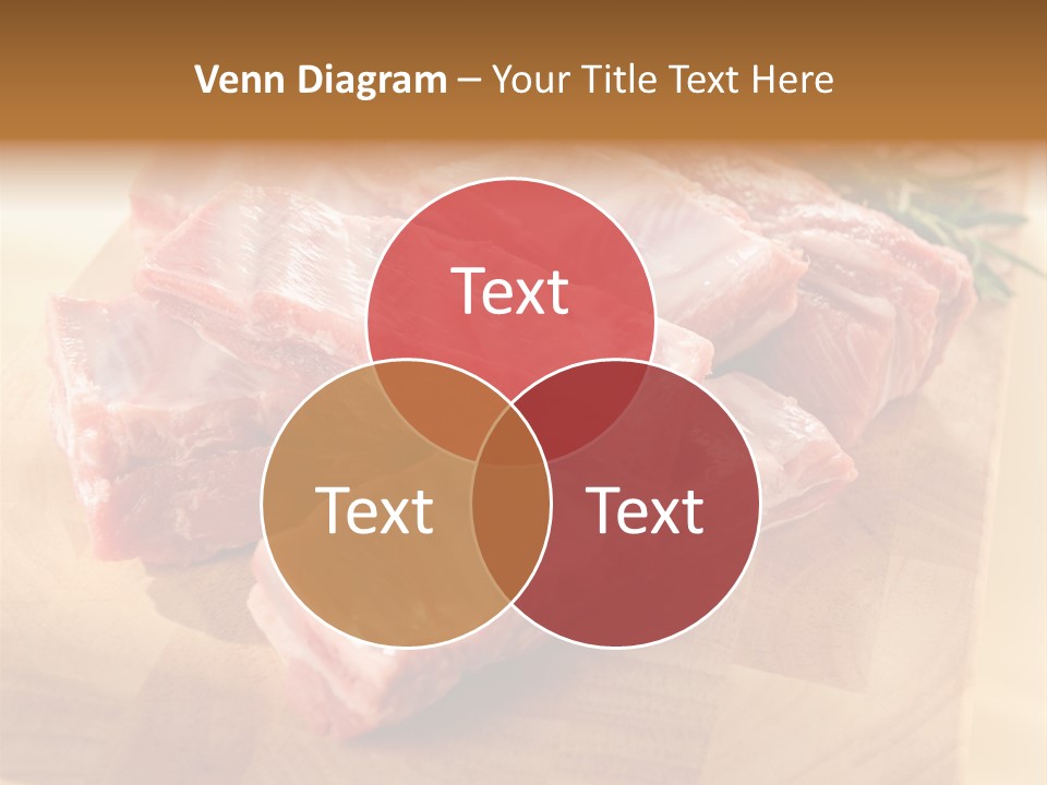 Half Pork Ribs PowerPoint Template