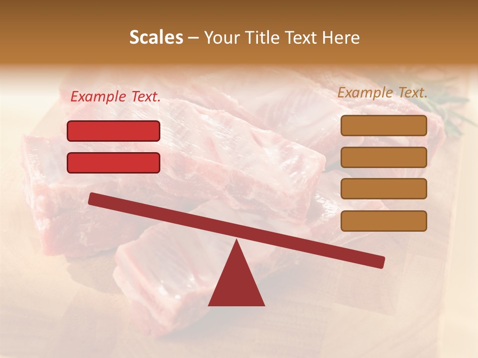 Half Pork Ribs PowerPoint Template