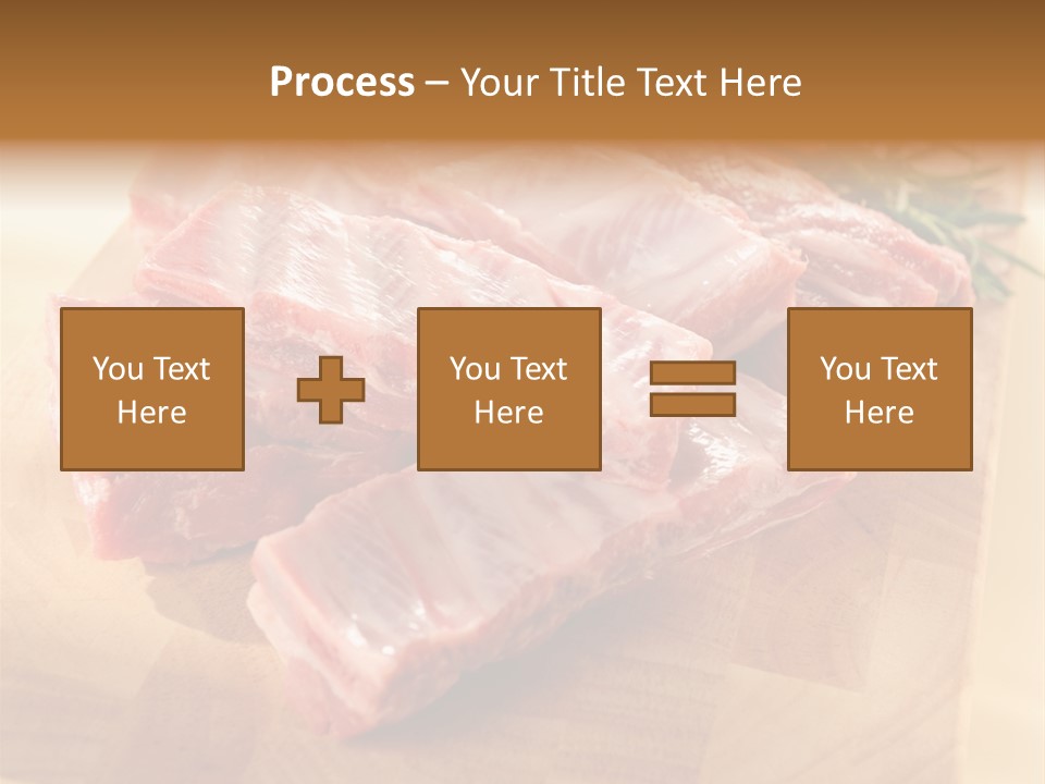 Half Pork Ribs PowerPoint Template