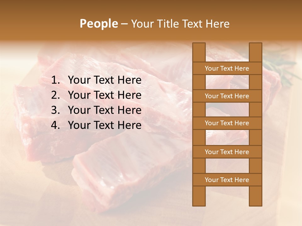Half Pork Ribs PowerPoint Template