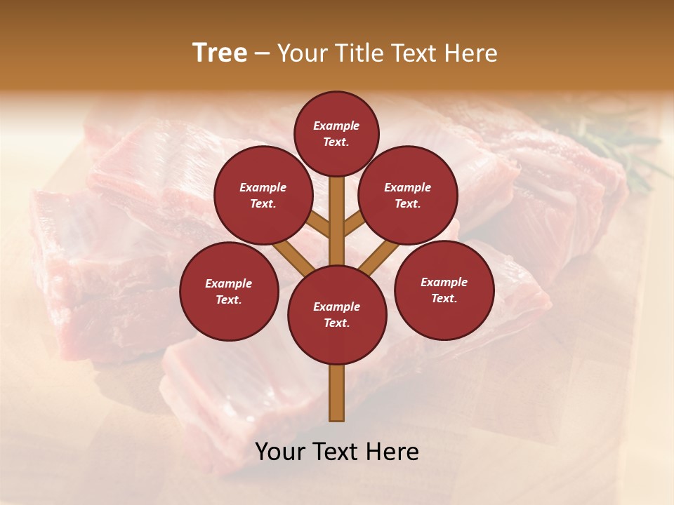 Half Pork Ribs PowerPoint Template