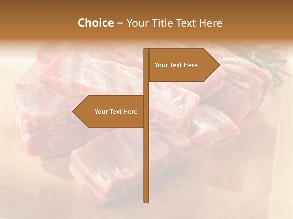 Half Pork Ribs PowerPoint Template