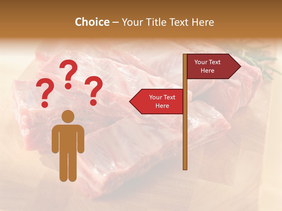 Half Pork Ribs PowerPoint Template