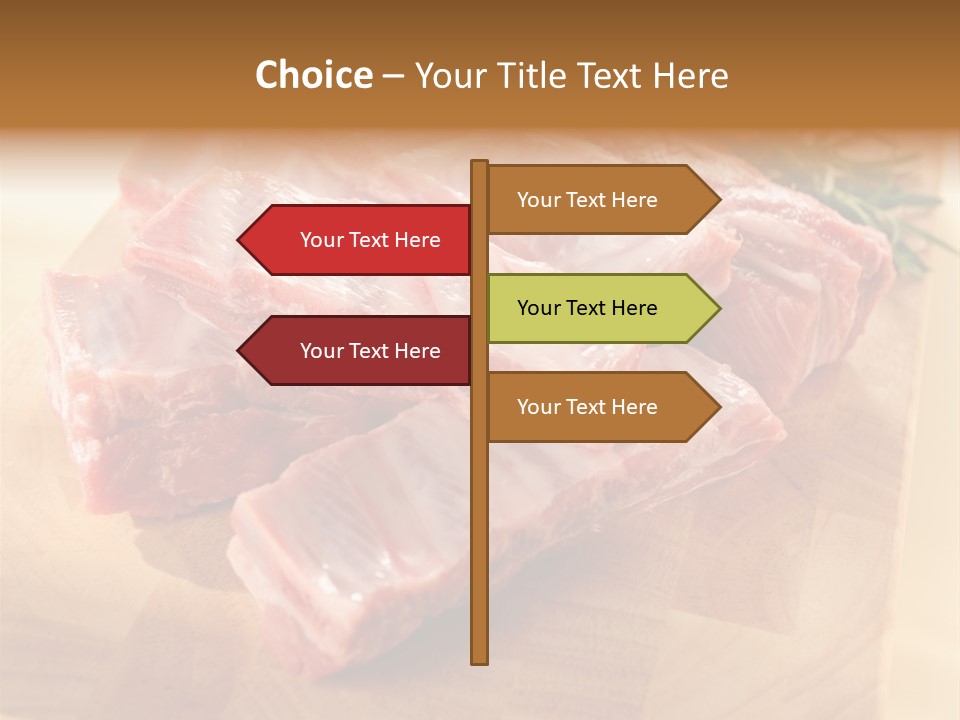 Half Pork Ribs PowerPoint Template