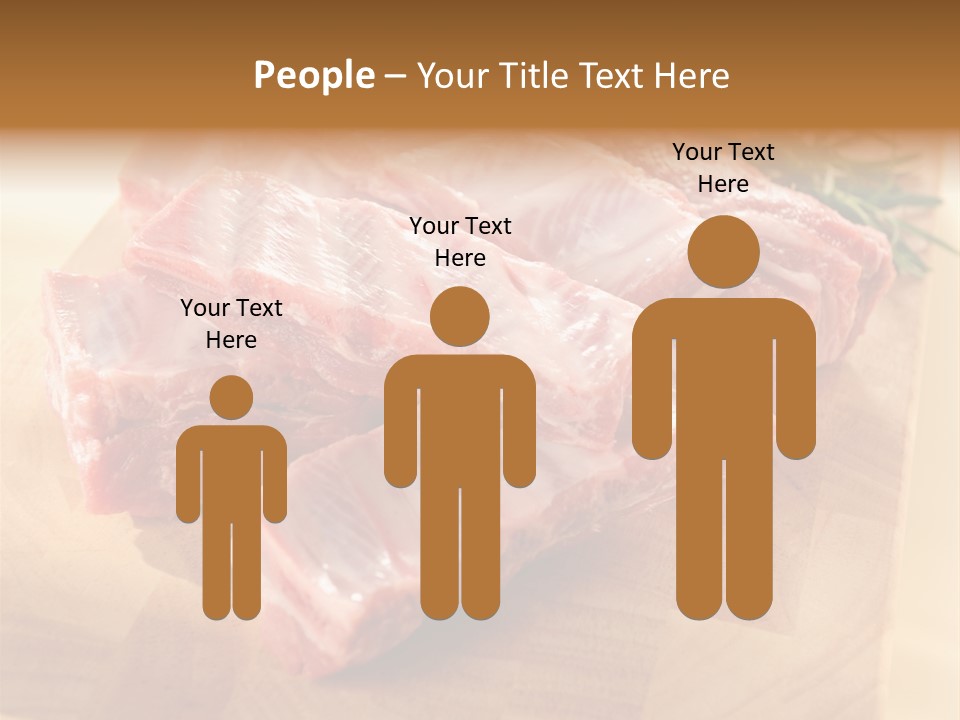 Half Pork Ribs PowerPoint Template