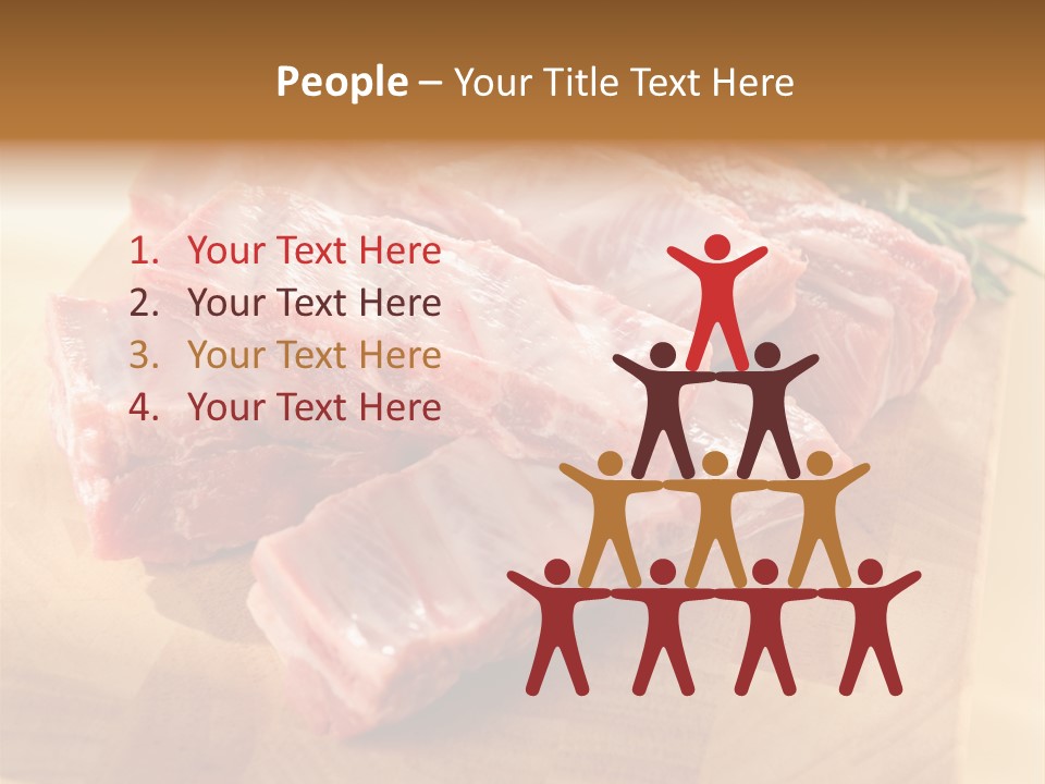 Half Pork Ribs PowerPoint Template