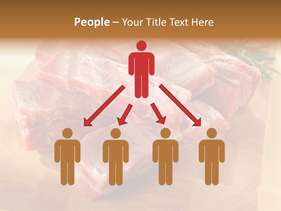 Half Pork Ribs PowerPoint Template