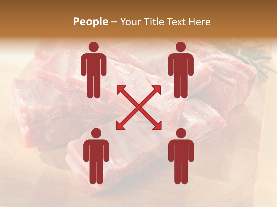 Half Pork Ribs PowerPoint Template
